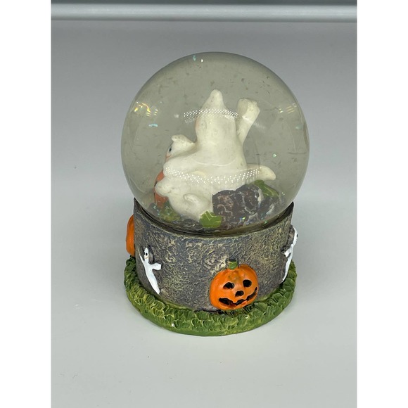 Pre-owned EUC Greenbrier Small Halloween Glitter Snow Globe Ghosts & pumpkins - Picture 2 of 8